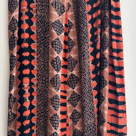 Madam Blue Clothing Animal Print/Tribal Print Skirt, Orange/Brown/Black, L - Picture 4 of 16